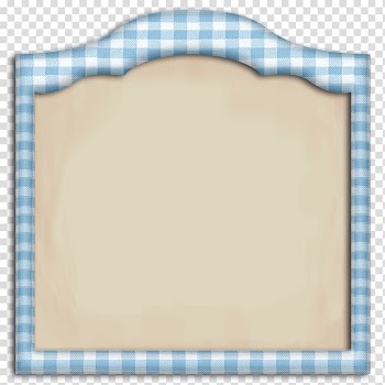 Frames Paper Digital scrapbooking Check, blue border transparent background PNG clipart