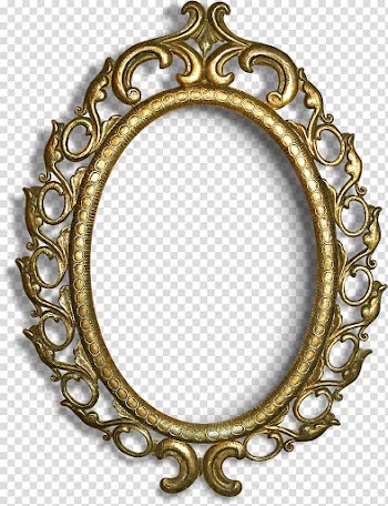 Frames Paper Mirror Molding Ornament, mirror transparent background PNG clipart