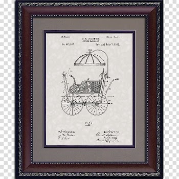 Frames Paper Patent drawing , handsome carriage transparent background PNG clipart