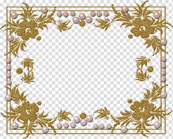 Frames Pattern, pearls transparent background PNG clipart
