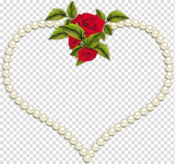 Frames , pearls transparent background PNG clipart