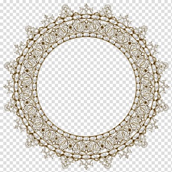 Frames, pearls transparent background PNG clipart