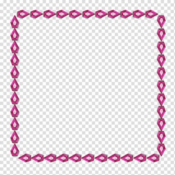 Frames , pink diamond frame on white transparent background PNG clipart