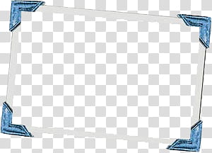 FRAMES, rectangular blue and gray frame illustration transparent background PNG clipart