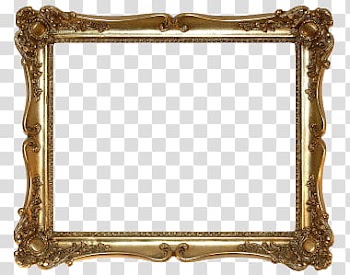 Frames, rectangular brass frame art transparent background PNG clipart