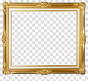 Frames, rectangular brown wooden framed mirror transparent background PNG clipart