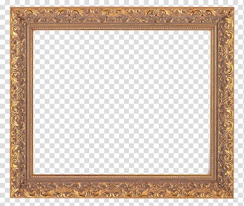 Frames, rectangular gold-colored floral embossed frame transparent background PNG clipart