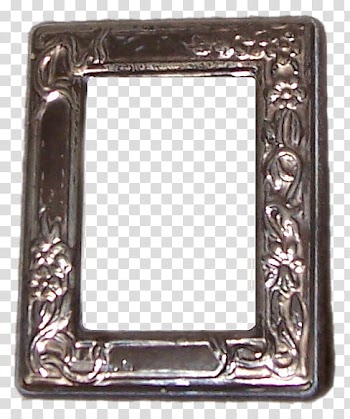 Frames, rectangular gray frame transparent background PNG clipart