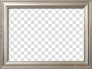 FRAMES, rectangular gray metal frame illustration transparent background PNG clipart