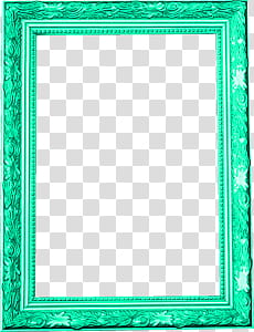 Frames, rectangular green floral frame transparent background PNG clipart