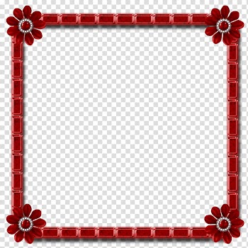 Frames , rectangular red and white frame panel illustration transparent background PNG clipart