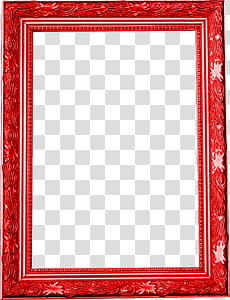 Frames, rectangular red frame transparent background PNG clipart