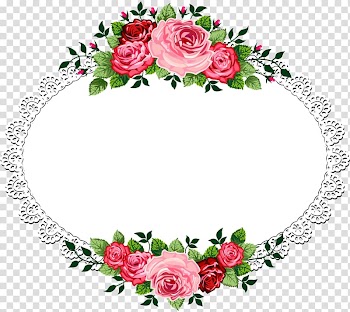 Frames , rose transparent background PNG clipart
