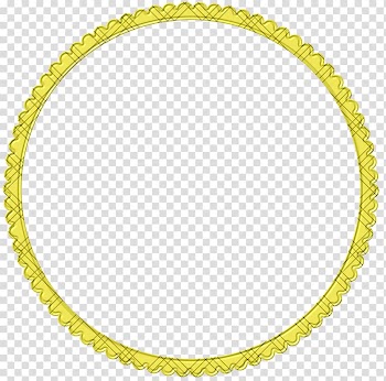 Frames Scalable Graphics , Yellow lace ring transparent background PNG clipart