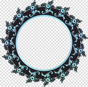 Frames Scrapbooking Blue Pattern, mood frame transparent background PNG clipart