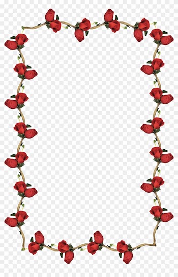 Frames, Search, Research, Searching, Frame - Red Roses Border Transparent