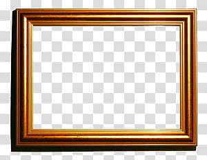 Frames Set Trasparent BG, rectangular brown framed illustration transparent background PNG clipart