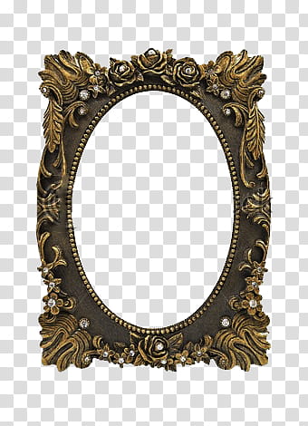 Frames, silver and black floral wall decor transparent background PNG clipart