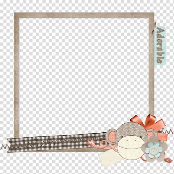 Frames Technology, Sock Monkey transparent background PNG clipart