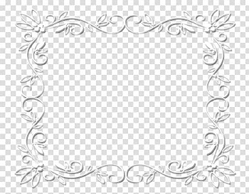 Frames White Floral design Pattern, design transparent background PNG clipart