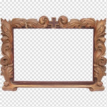Frames Wood carving Furniture Antique, wooden frame transparent background PNG clipart
