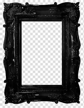 Frames zip, black frame transparent background PNG clipart
