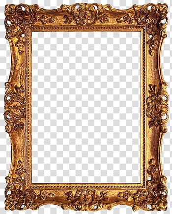 Frames zip, rectangular brown frame transparent background PNG clipart