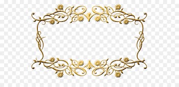 France Wedding invitation Paper Birthday Gold - Antique decorative flower border 