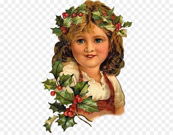 Frances Brundage Victorian era Cross-stitch Christmas Day Image - person christmas 