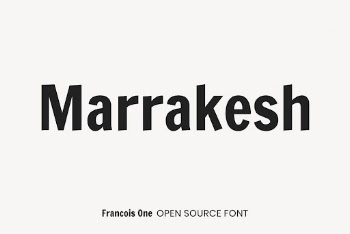 Francois One open source font | Free Font Add-on - rawpixel