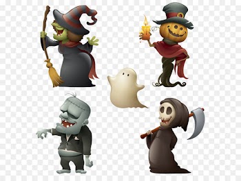 Frankenstein's monster Halloween Ghost Illustration - Halloween illustration 