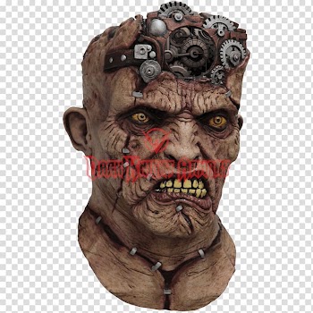 Frankenstein's monster Mask Halloween costume Costume party, mask transparent background PNG clipart