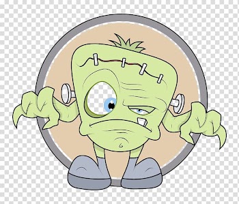 Frankensteins monster Cartoon, Cartoon monster teeth transparent background PNG clipart