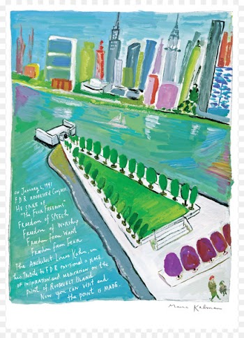 Franklin D. Roosevelt Four Freedoms Park Party Honour -  