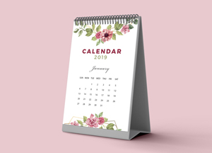 Free 2019 Calendar Mockup PSD calendar 2019 jannang ... .... 