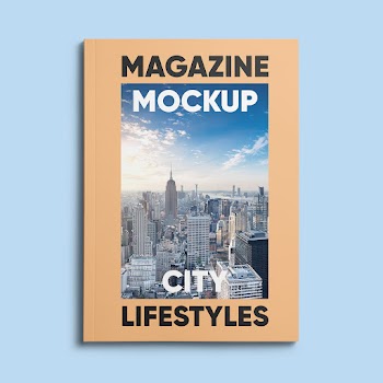 Free A4 Magazine Cover Mockup