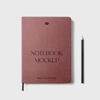 Free A4 Notebook Mockup