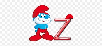 Free Alphabet, Smurf Alphabet, A-z, Png Graphics, Letter - Smurfs The Four Smurftastic Episodes Dvd