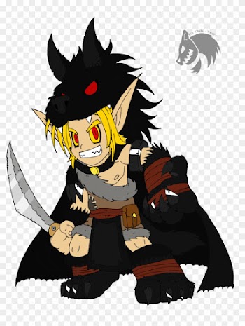 Free Anime Chibi Wolf Link - Marsupilami