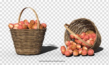 Free Apples in Basket, onions in basket transparent background PNG clipart