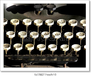 Free art print of Old typewriter keys | FreeArt | fa178827