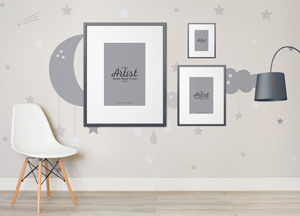 Free Artist Room Frame Mockup artist 