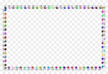 Free Baby Borders 5, Buy Clip Art - Frame Handprint Png