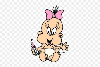 Free Baby Clipart - Cartoon Baby Girl