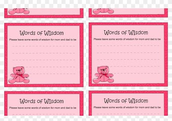 Free Baby Shower Game Templates Beautiful Printable - Baby Shower Advice Cards Printable Free