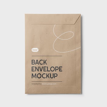 Free Back Envelope Mockup
