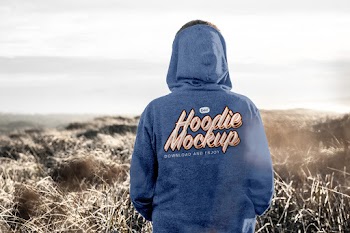Free Back Hoodie Mockup