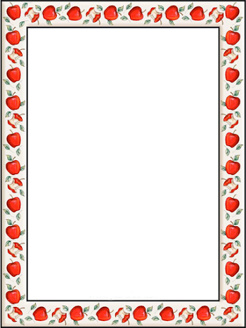 Free back to school bulletin board writing paper template | Apple ...