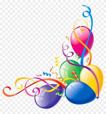 Free Balloon Clipart - Balloon Corner Border