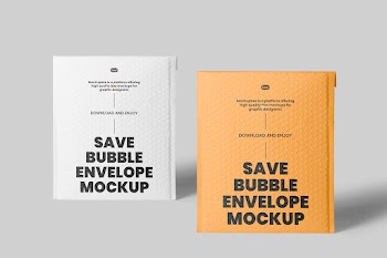 Free Big Bubble Envelope Mockups